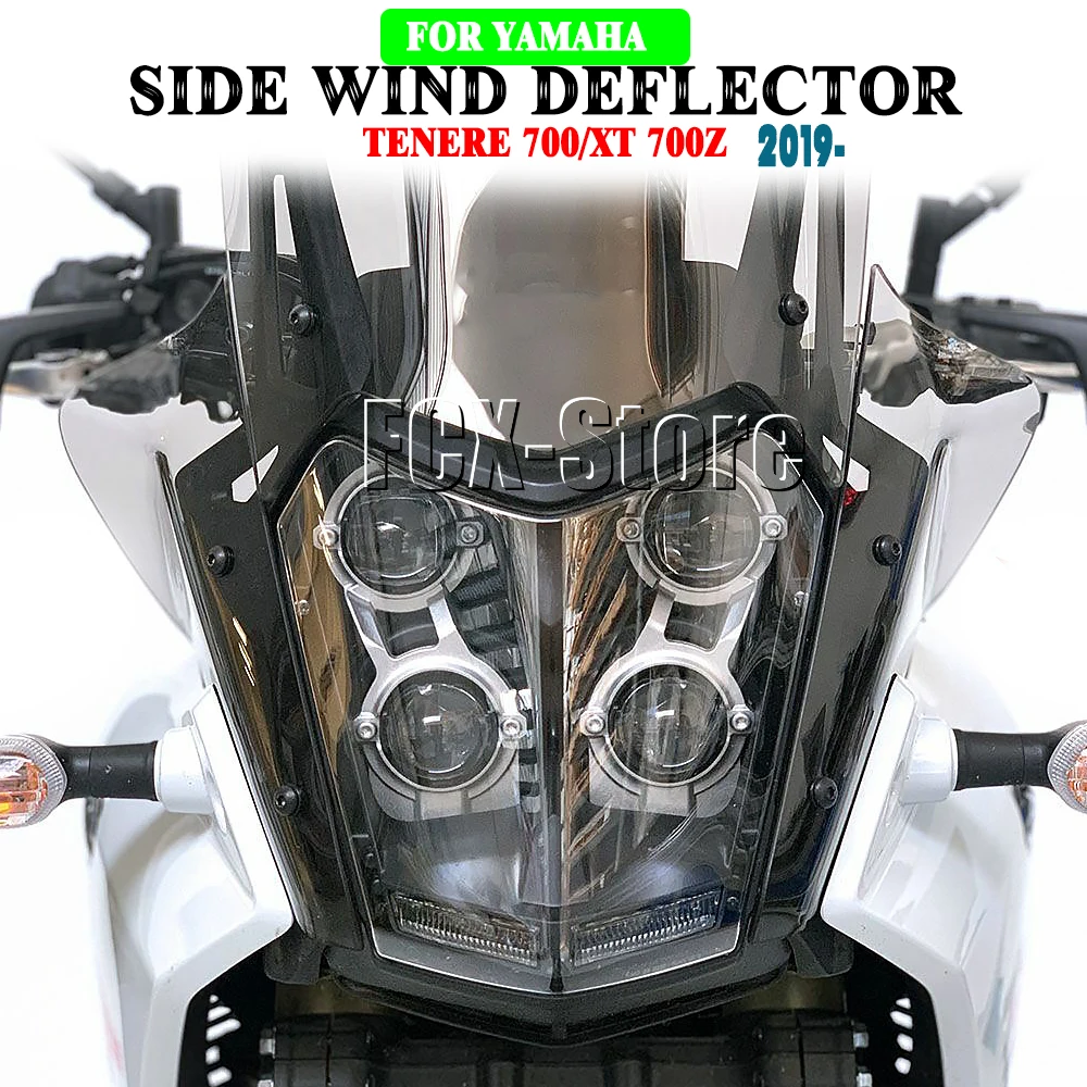 

For Yamaha TENERE Tenere 700 XT700Z Tenere700 TENERE700 New 2019 2020 2021 2022 Side Windshield Windscreen Panel Wind Deflector