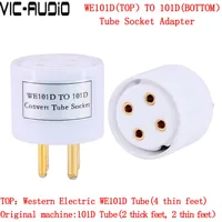 1Piece Western Electric WE101D Top TO 101D Bottom DIY Audio Vacuum Tube Adapter Socket Converter 1