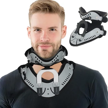 Neck Brace Support Orthosis, Adjustable Cervical Collar, Fixable Neck Posture Corrector, Pain Relief, Traction Spine Alignment 1