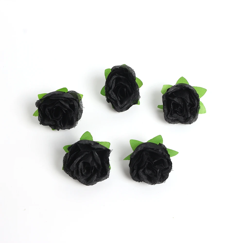 5 Pezzi Black Rose Bouquet Black Flowers Artificiali Fago di