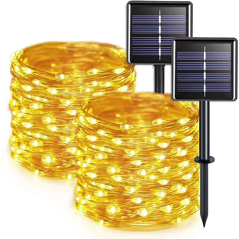 

22m/12m/7m Solar Led Light Outdoor Festoon Led Lamp Solar Garden Lights Outdoor Waterproof Fairy Garland String Christmas Lights