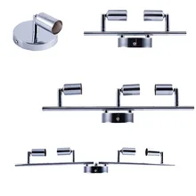 

Rotatable Ceiling Light Fitting Angle Adjustable GU10 LED Bulbs Bar Lamp Showcase Wall Sconces Living Room Cabinet Spot Lighting