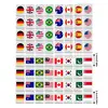 24mm Flag Mahjong 64PCS Mahjong Game Set Game Blocks Mahjong Sets For Party Seaside Escape Game Tiles Flag Pattern Tile Games 6