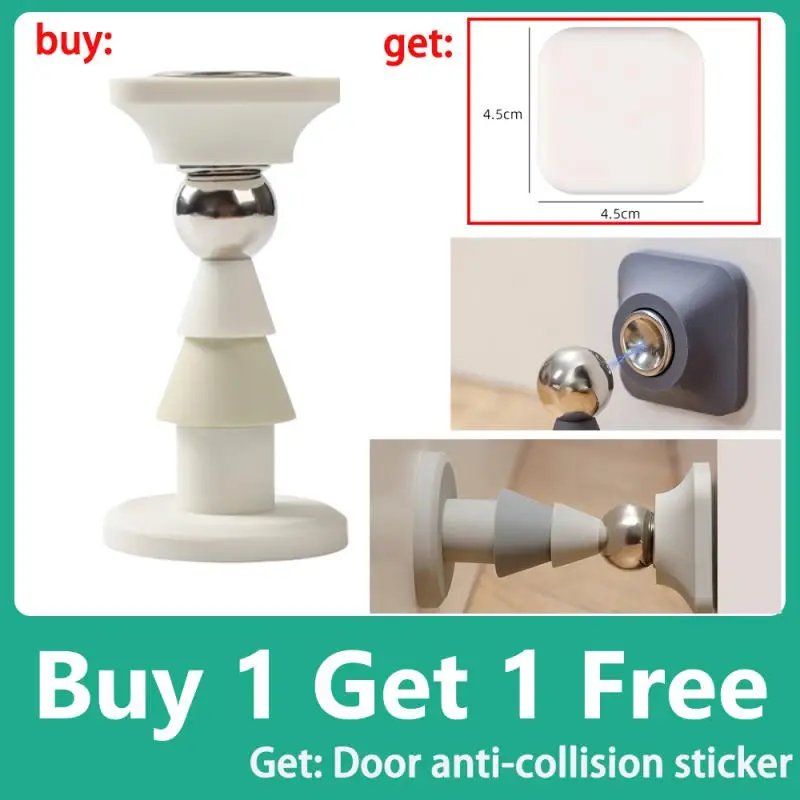 

Дверная всасывающая дверная пробка без отверстий, магнитный дверной упор, дверной упор, болты без гвоздей для более прочного крепления, мебельная фурнитура