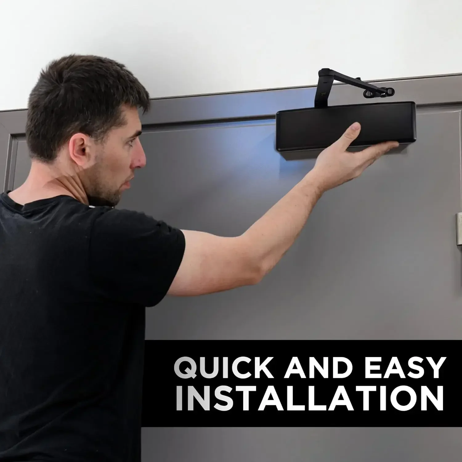 LYNN HARDWARE Commercial Door Closer, Automatic Surface-Mounted Auto DC9016, Extra Heavy Duty