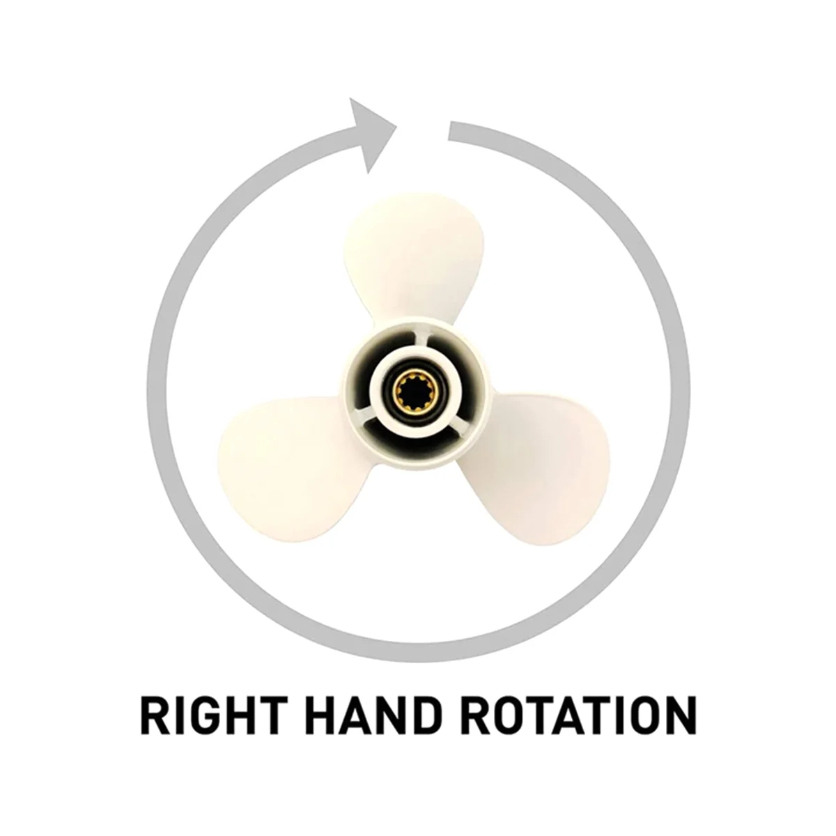 

Outboard Propeller for Yamaha 6Hp 8 1/2 X7 1/2 Boat Motor Screw Marine Engine Part 7 Spline 6G1-45943-00-El