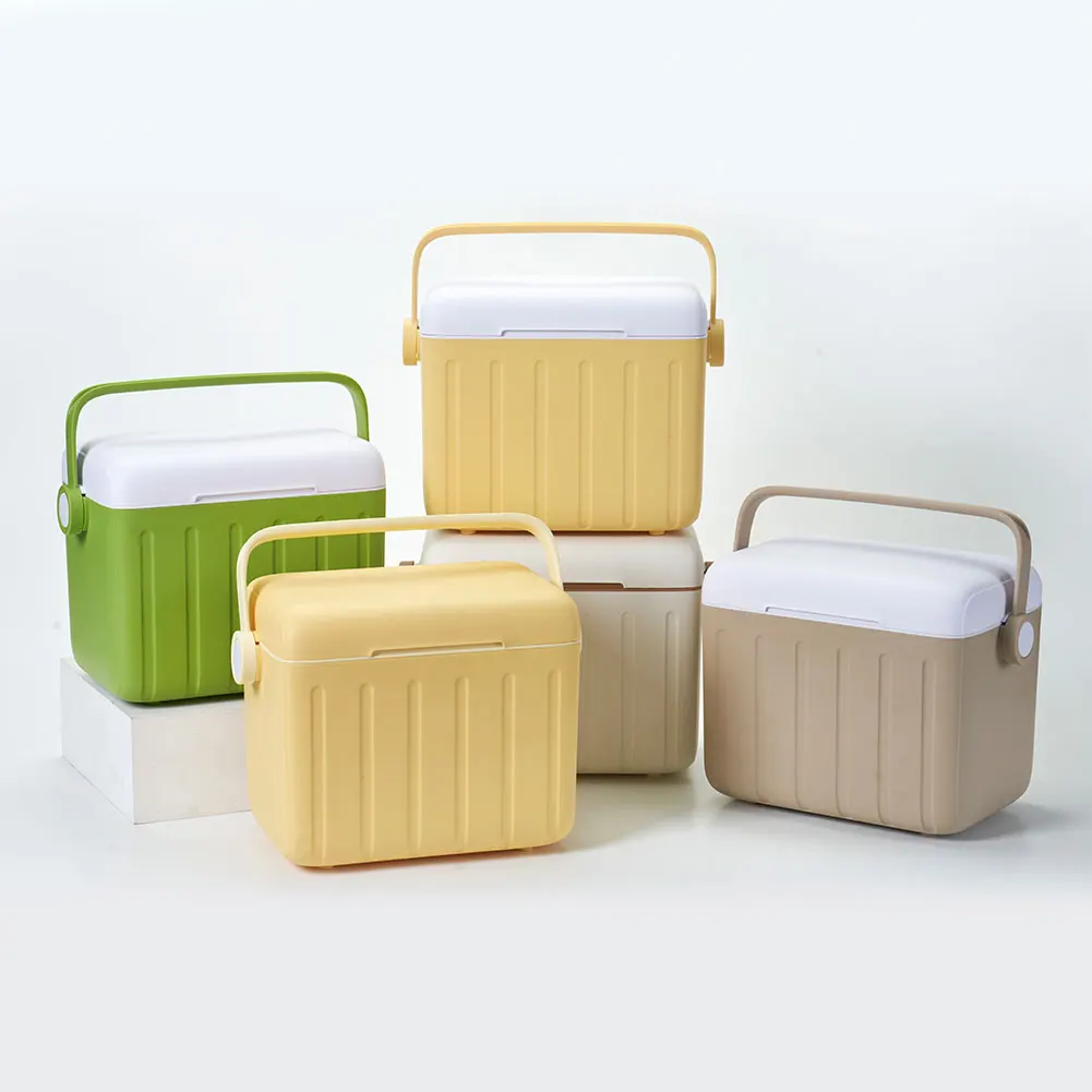 6L Insulated Ice Chest Multipurpose Portable Ice Bucket Outdoor Hard Cooler for Camping Picnic Beach Drink Beverage Fishing