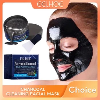 Face Cleansing Mask Charcoal Shrink Pores Cleaner Blackhead Remover Mask For Face Moisturizing Brightening Facial Skin Care 100g 1