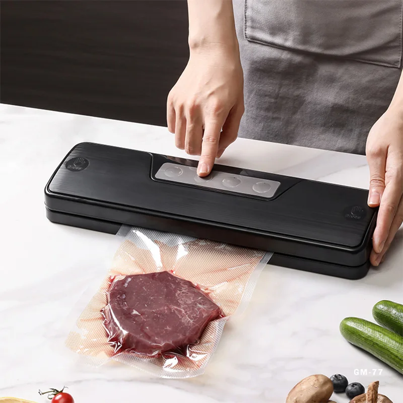 Vacuum Sealer Packaging Machine Food 220V/110V Vacuum Sealer With Free 10PCS Vacuum Bags Household Vacuum Food Sealing