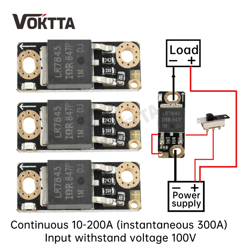 MOS-Trigger-Schalter-Treibermodul – 160A, PWM-regelbar, 5–18V, 10 Stück, Für Motor & LED