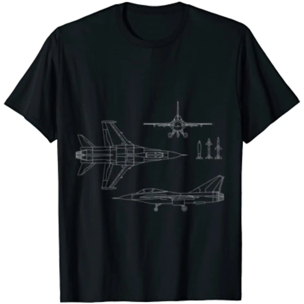 

Military Fighter Jet Profile Typhoon Eurofighter Aircraft T-Shirt Short Sleeve Casual Cotton O-Neck Men T Shirt