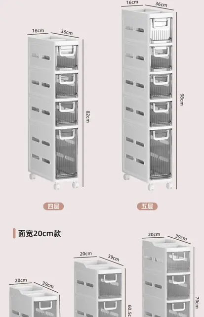 Armario de almacenamiento ultraestrecho para cocina, mueble