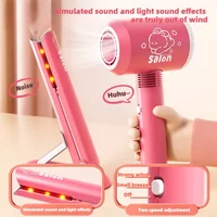 Girls Beauty Salon Set pretend play Hairdresser Toy Hair Cutting Kit With Hair Dryer Scissor Apron And Stylin Accessories 3