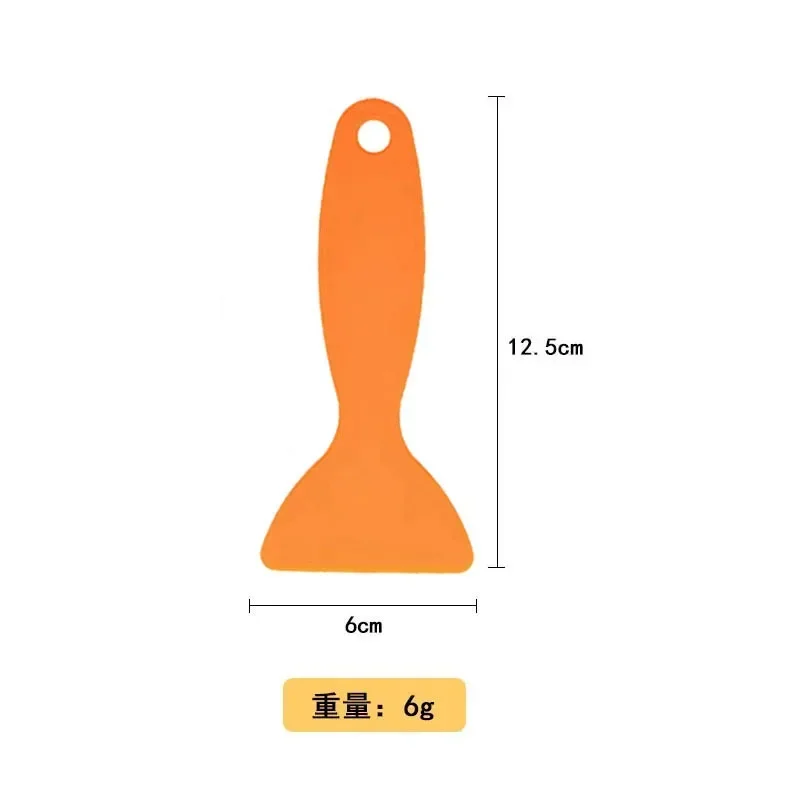 Multi-Purpose Dual Material Squeegee - Bubble Free Film Installation, Anti-Slip Grip, Sticker Residue Removal Tool