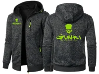Gunki Love Fishing marque hommes manteaux à capuche décontracté sweat à capuche avec fermeture éclair hommes vêtements de sport coupe ajustée veste décontractée 4