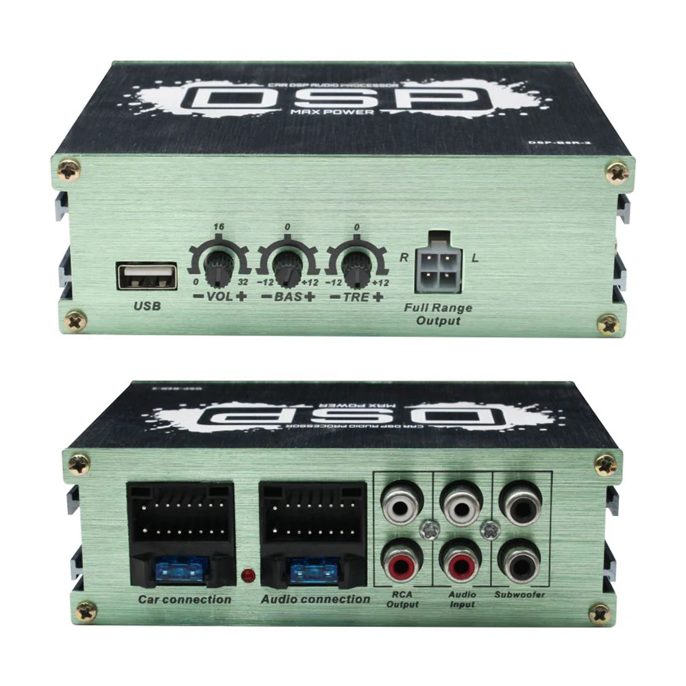 DSP Car Power Amplifier 6-Channel Output DSP Car Equalizer Navigation Sound Quality Enhancement Effect for Car Audio Enhancement