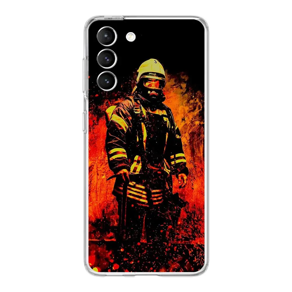 Firefighter Heroes Fireman Clear Phone Case