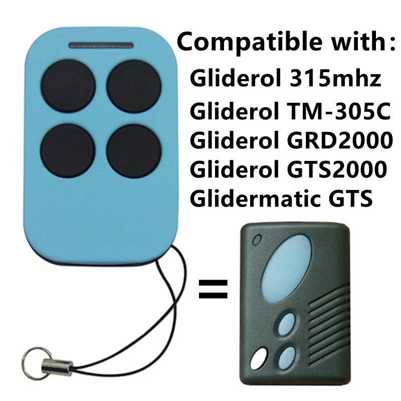 Gliderol TM305C GRD2000 GTS2000 Garage Door Remote Control remote for gliderol tm305c grd2000 gts2000 315mhz garage door remote control