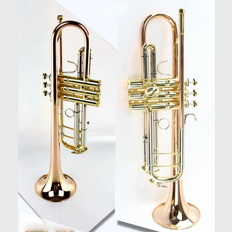 

trumpet High quality Bb B flat tritone instrument MTR-160 with hard case, mouthpiece, cloth and gloves, phosphor bronze hor