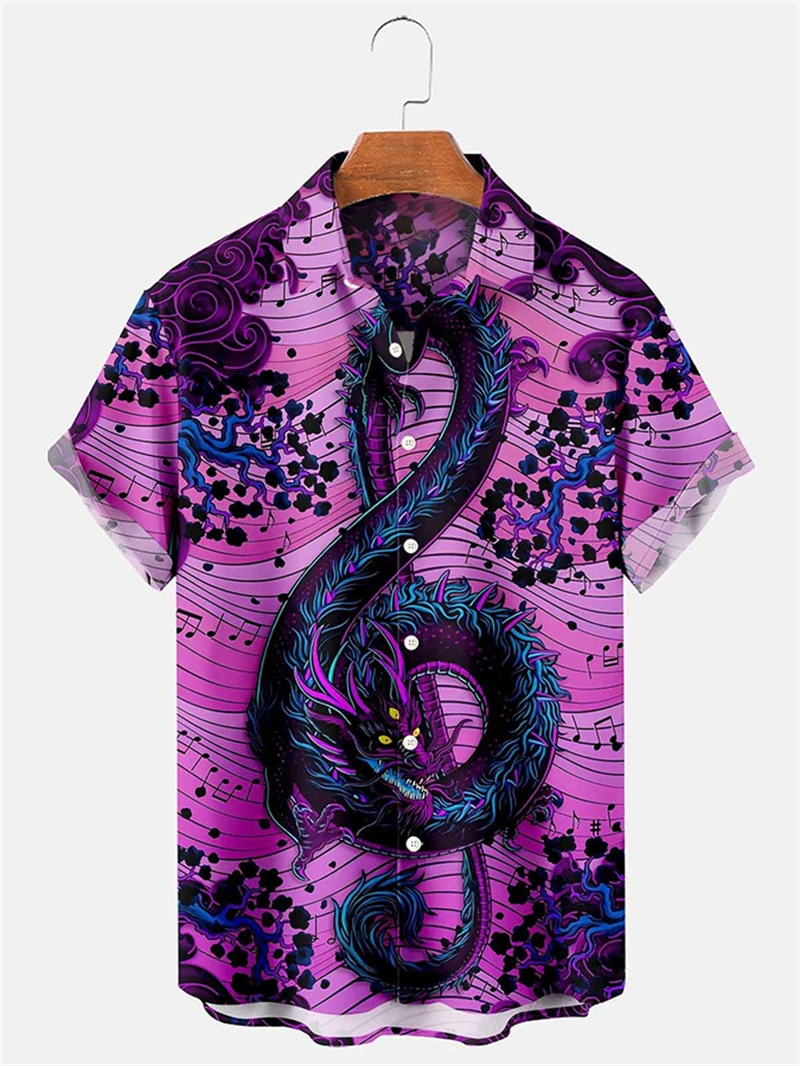 Vintage 3D Print Shirt For Men Women Mardi Gras Party Hawaii Shirts Happy Aloha Button Lapel Top Beach Blouse Best Summer Gifts 2