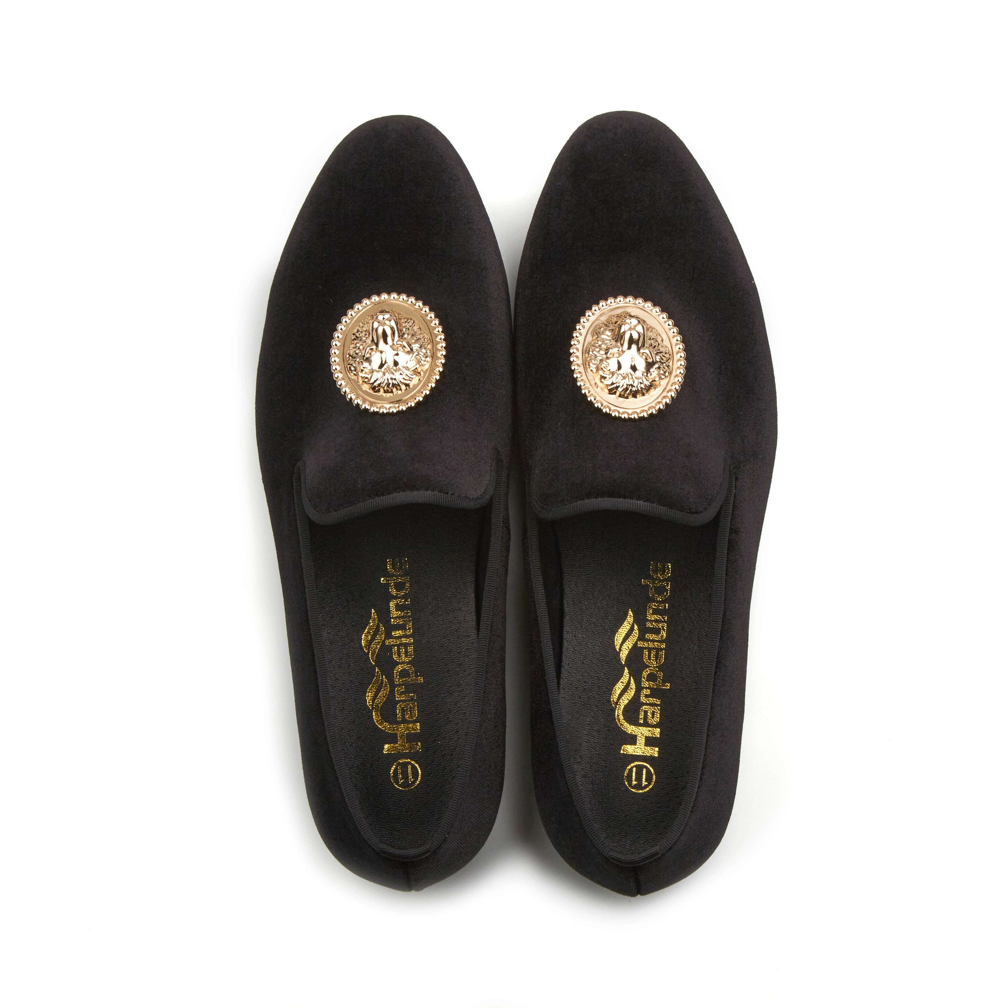 ハーリップトゥ MMedallion Heel Loafer black 38