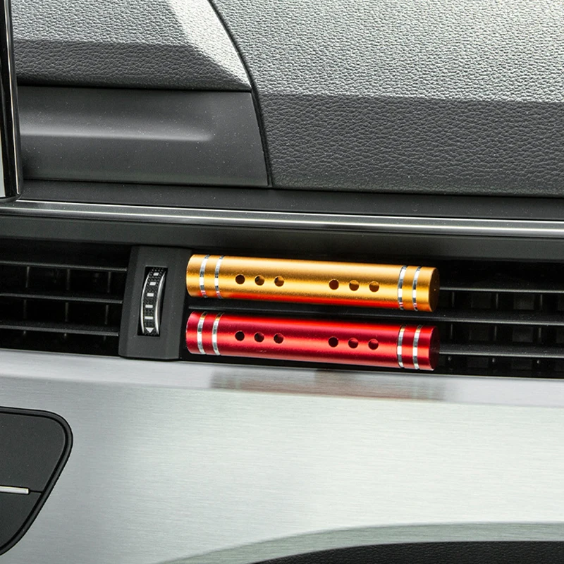 Car Air Freshener Car Air Fresheners Aroma Diffuser Vent Clips Perfume Essential Oil Sticks Women Men Automotive Fragrance Decoration Accessorie