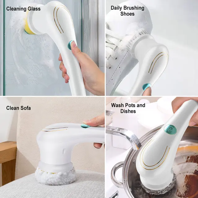 5-in-1 Multifunctional Electric Cleaning Brush - USB charging Bathroom –  Vulcan Assistive Technology