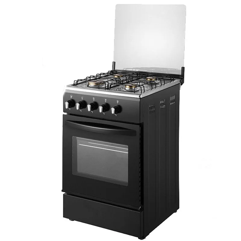 60L Four-Burner Gas Range with Built-in Oven Freestanding Gas Range Upright Oven Enameled Burner Racks Gas Oven(Customized) 1