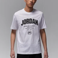 Nike officiel véritable JORDAN hommes décontracté col rond respirant Sport manches courtes FZ1926-100 1