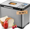 Bread Maker, 19-in-1 Automatic Bread Machine Stainless Steel with  Pan,15H Timer&1H Keep Warm, Sourdough 6
