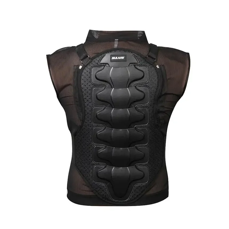1PCS Motorcycle Armor Breathable Riding Jacket Sleeveless Riding Chest Protector Off-road Armor Vest Jacket Back Guard