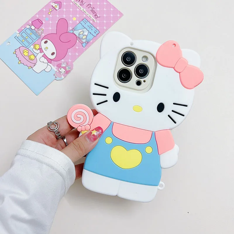 thumbnail image 1 of Sanrio funda de teléfono Hello Kitty para Redmi Note 11, 10, 12, 13, 10S, 11S, 9S, 9, 8 Pro, 10C, 12C, 13C, 9A, 9C, 9T, Poco X5, X3, Xiaomi Mi 11 Lite, 1 of 4