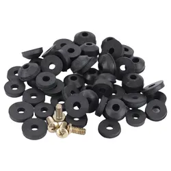 Assorted Rubber Tap and Faucet Washer Set with Screws - 48 - Piece Leak Repair Kit (As show)