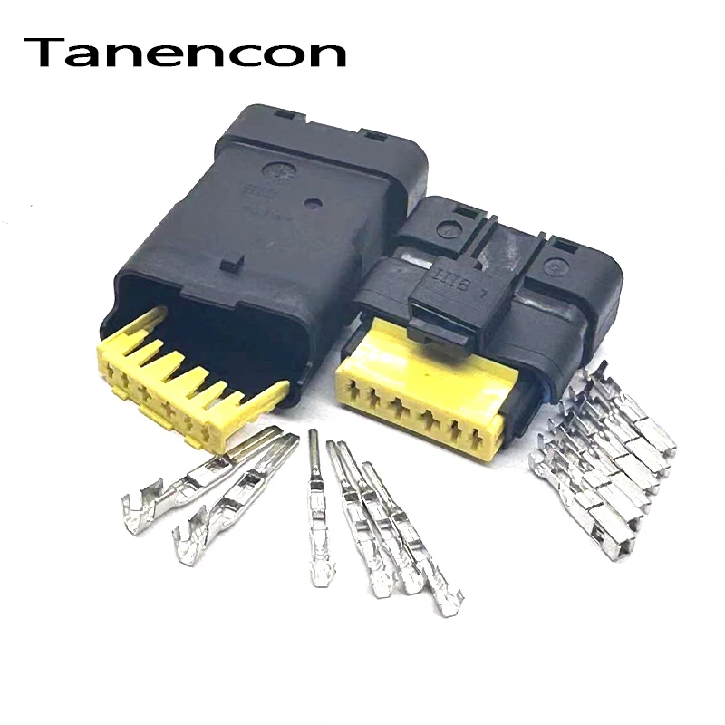 

1 Set FCI 6 Pin Male Female Black Accelerator Pedal Auto Connector for Citroen Peugeot Renault 211PL069S0049 211PC069S0049