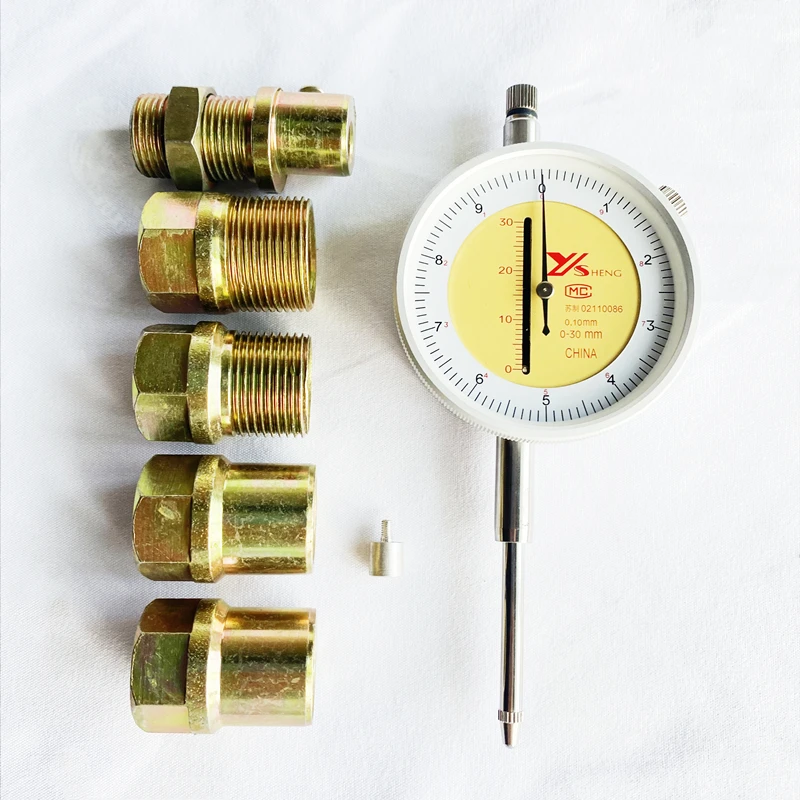 Diesel Cylinder Measuring Tool Diesel Pump Tooth Bar Stroke Measuring Gauge With Simple Seat Fuel Pump Gear Bar Rack Travel Testing Meter Repair Tool