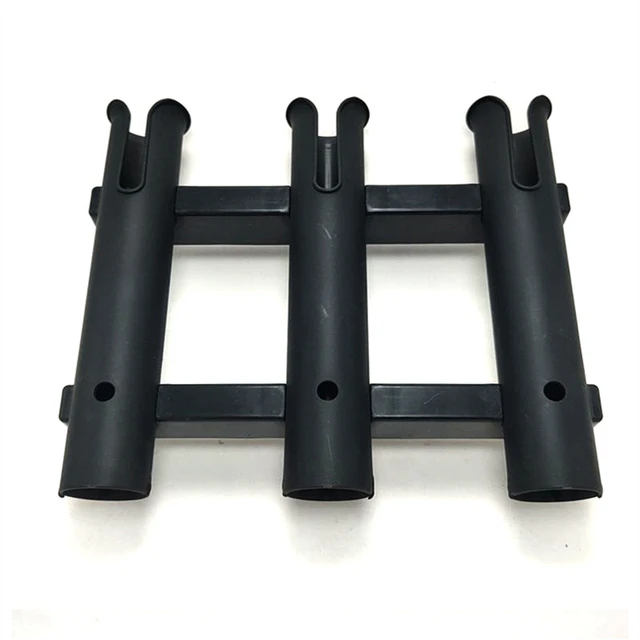 3 Tubes Link Plastic Fishing Rod Racks Holder Socket for Boat Fishing Box  Yacht - AliExpress