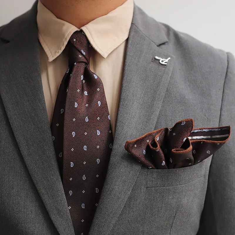 

Retro Men Tie For Men Dot Square Scarf 2024 Tie Suit French Suit Accessories For Men Fit Wedding Workplace