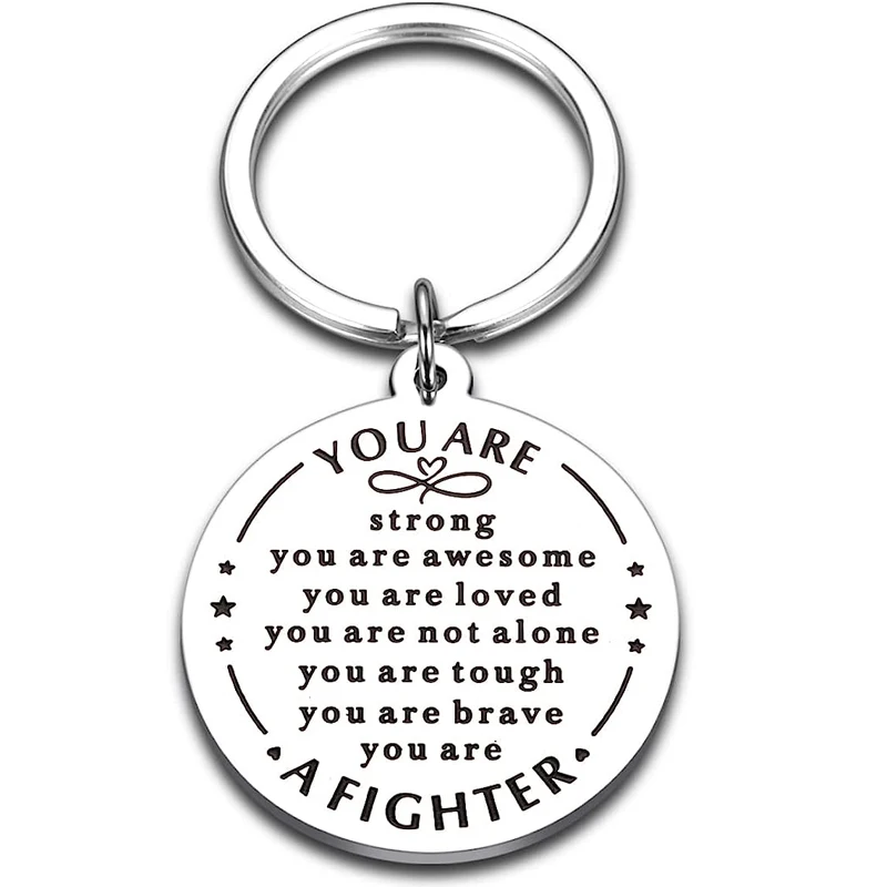 Gut erhalten Bald Geschenke Nach Chirurgie Brustkrebs Survivor Geschenke Keychain für Freunde Coworker Verlassen Kleine Geschenke