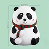 Panda Silicone Lamp Eye Protection Patting Lamp Bedroom Bedside Decoration Baby Toys Night Light 7 Colour Rechargeable LED Light 3