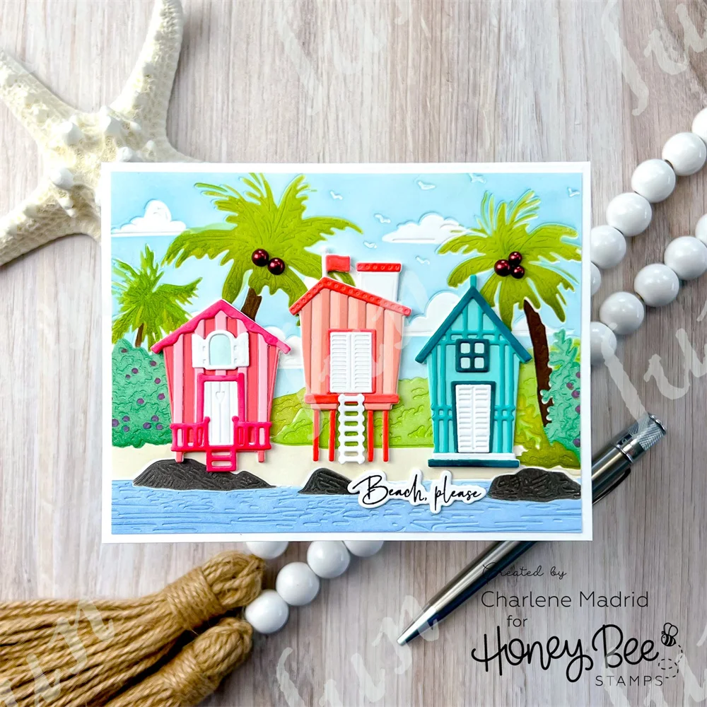 Description Picture 4 of itemPalm Beach Seashells Metal Cutting Dies Silicone Stamps Scrapbooking Lovely Layered Stencils DIY Embossing Craft Supplies Mould