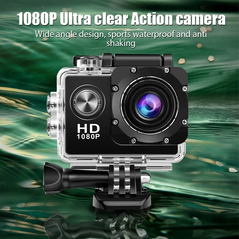 Mini Action Camera 4K Wifi Ultra Hd Sports Cmaera Schermo Da 2.0 Pollici 30M Telecamera Di Registrazione Subacquea Impermeabile Action Cam Camera