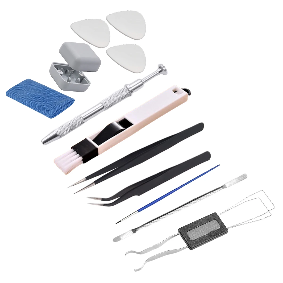 Pinças Teclado Mecânico Ferramenta Lube Escova Interruptor Extrator Abridor Tester Stem Titular Picker Desmontar Ferramentas - Imagem 5