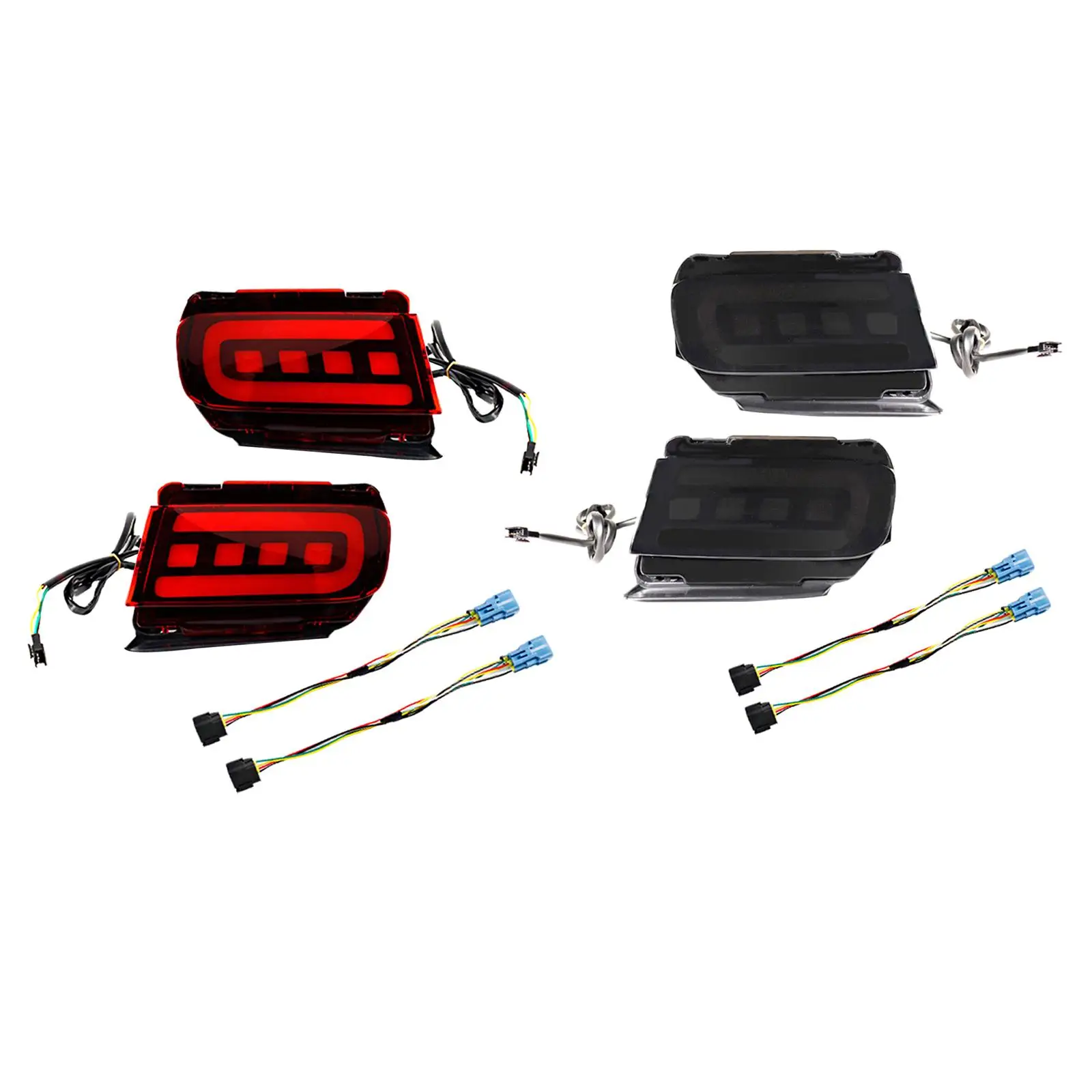 

2 Pieces Bumper Reflector Lights Replace Fit for Prado 150 LC150