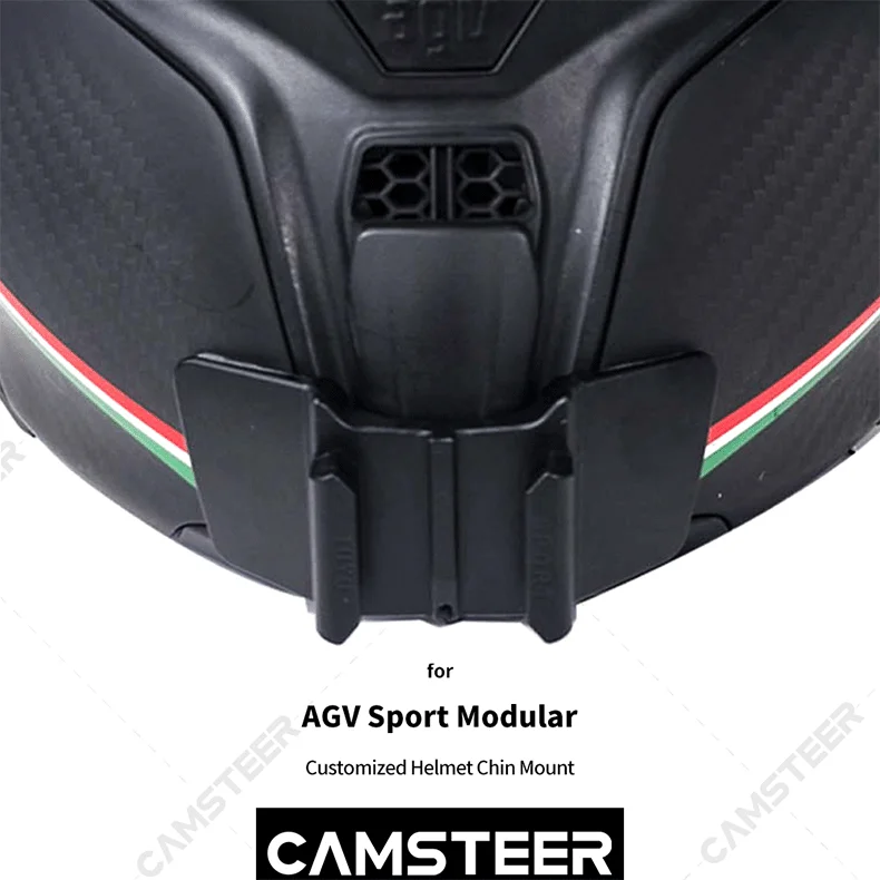 Supporto Per Casco Moto Adaptom - Gancio J Per GoPro, Insta360, DJI | Silicone Antiscivolo, Regolazione 180&deg;