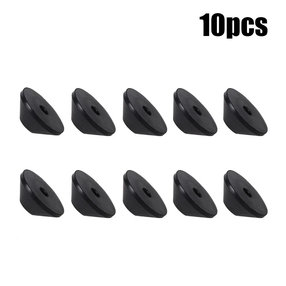 10pcs 6mm 8mm Non Slip Rubber Fittings To Fix Loose Toilet Seats Black Water Tank Screw Sealing Ring M6 M8 Conical Type Gasket