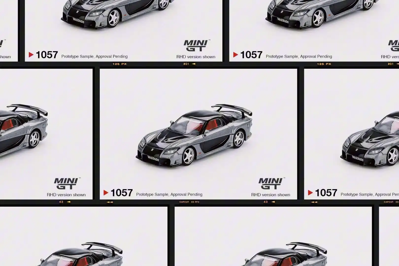 PreSale MINIGT 1057 1:64 Mazda RX7 VeilSide Fortune Grey