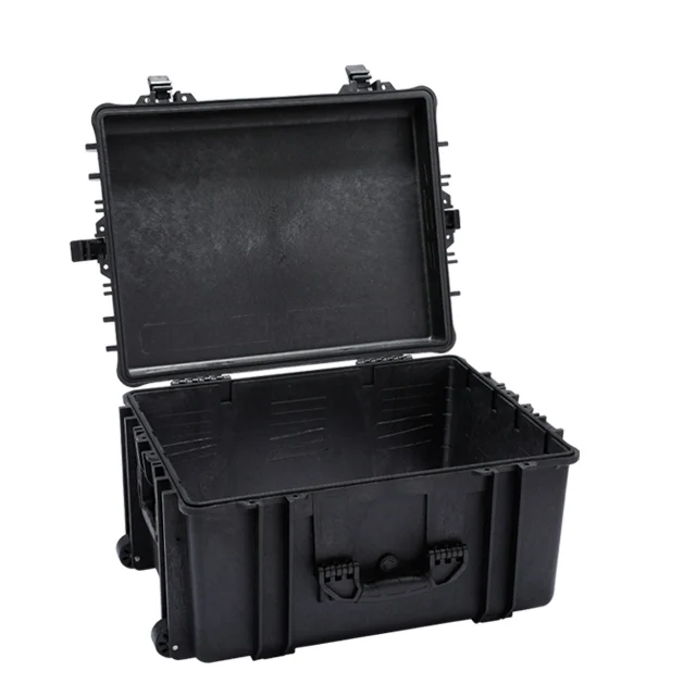Valigia Impermeabile IP67 con Ruote, Valigia Rigida in Resina TSU-1, Contenitore da Trasporto Antiurto con Schiuma, 584x440x328mm - immagine 3