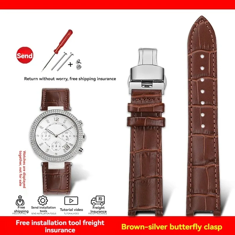 Luxurious Genuine Leather Watch Strap – Premium Cowhide Calfskin, Various Sizes Available