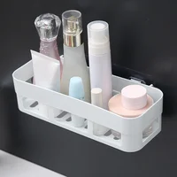 Bathroom Corner Shower Shelf Toilet Adhesive Shampoo Gel Storage Basket Wall Hanging Bathroom Rack Bedside Sundries Storage Case 2
