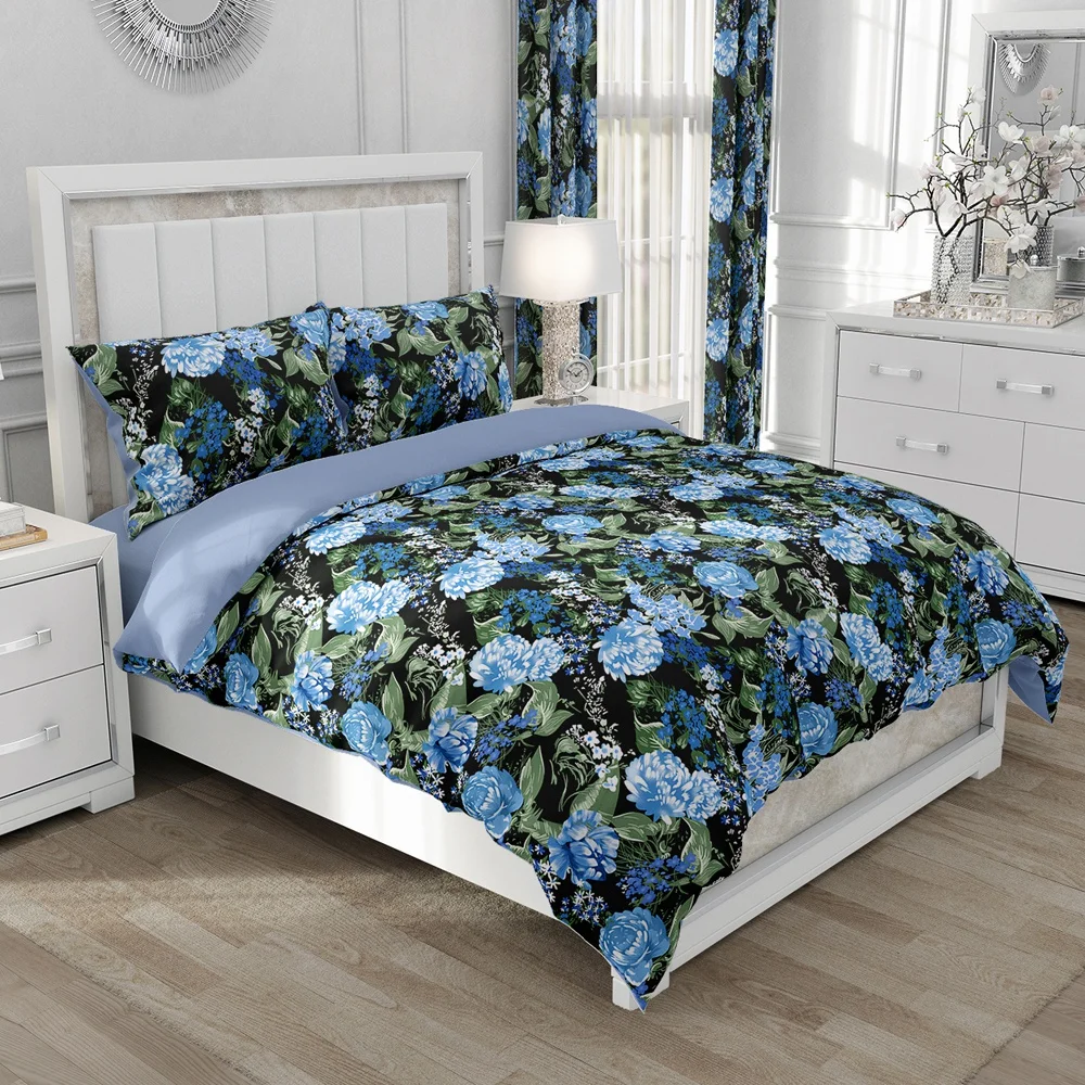 

Nordic floral Linen Bedding set Duvet cover set Queen/Euro/240x220 size Bed Set Blanket/Quilt Covers for home Bedclothes